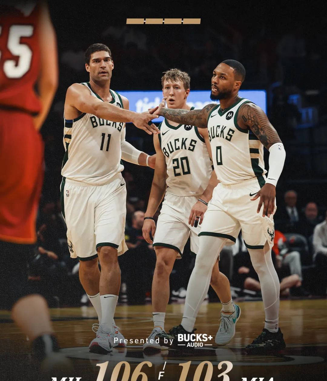 雄鹿核心状态火热，率队取得五连胜的简单介绍